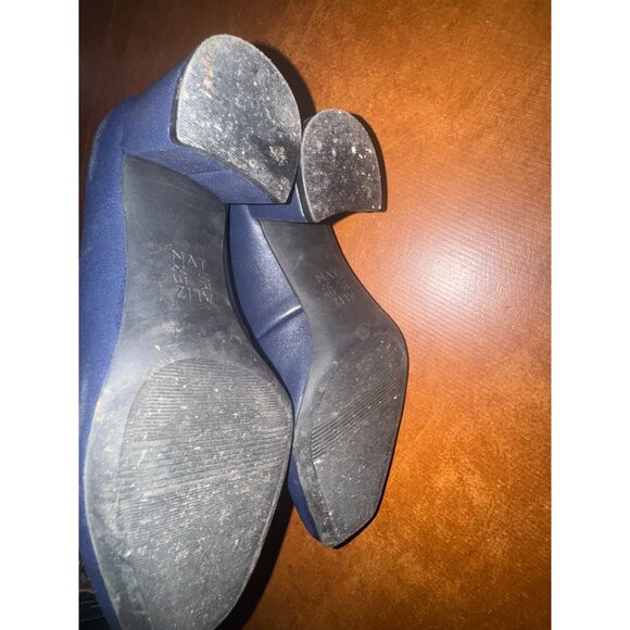 Naturalizer Navy Blue Square Toe Pumps Size 5 - Picture 4 of 6
